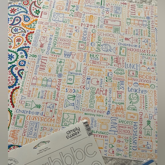 ✏️📚 DOODLEBUG DESIGN INC. SCHOOL & TEACHER DIY SCRAPBOOK BUNDLE! 12 PIECE LOT! - Picture 9 of 14